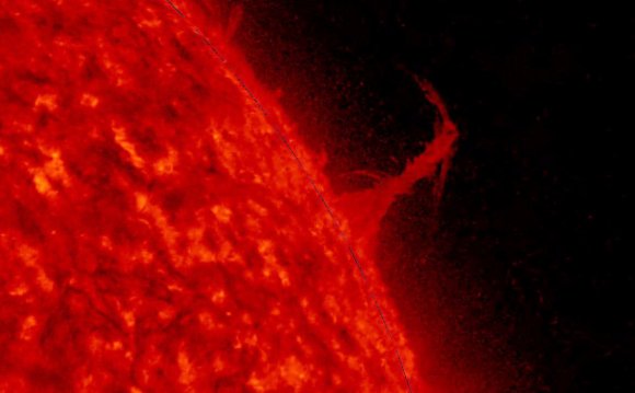 Burst of plasma on the sun