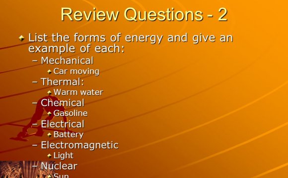 Review Questions - 2 List the