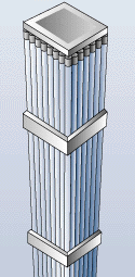 Drawing of fuel rod assembly