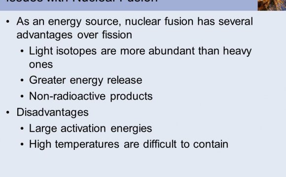 Nuclear fusion as an energy source