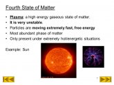 Fourth state of matter Plasma