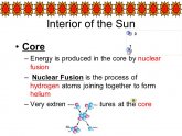 Nuclear fusion the Sun