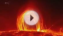 Incredible Footage Of Plasma Rain Falling On The Sun!