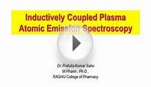 Inductively Coupled Plasma Atomic Emission Spectroscopy