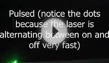 Pulsed Lasers vs. CW Lasers: Disadvantage of Pulsed Pointers